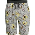 thumbnail image 4 of Nickelodeon by Spongebob Men's Pajamas, Elastic Waistband, Soft Fabric, Blue, 4 of 5