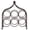 Brown, variant on Safavieh Floyd Rustic Iron Freestanding 4-Bottle Wine Rack, Brown
