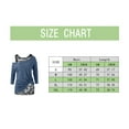thumbnail image 3 of XDZJLR Womens T Shirts Ladies Plus Size Long Sleeve Lace Two Piece Blouse Pullover Solid Soft Warm Tees, 3 of 4