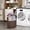 Brown, variant on Costway Corner Bamboo Hamper Laundry Basket Washing Cloth Bin Storage Bag Lid Black