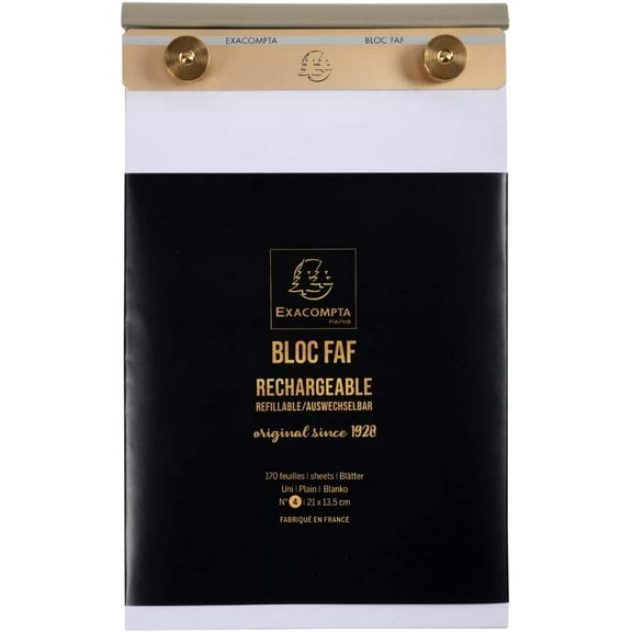 Exacompta FAF Desk Pad w/ Blank Refill - 5 1/2 x 8 1/4