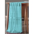 thumbnail image 3 of MDS Pack of 25 Wedding 27 x 170 inch Chiffon Table Runner for Wedding Decoration 14ft Runners - Aqua Blue, 3 of 4