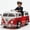 Red, variant on 6V Electric Ride-On Bus with 4.5Ah Battery, Licensed Vehicle Design, Easy Controls, Rechargeable Battery, Positive Energy Charger, No Remote,Dark Blue