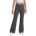 thumbnail image 6 of Bigetiay Girls Uniform Pants Elastic Waist Pull On Dress Pants Stretchy Flared Leg Chino Grey Pants For Girls Uniform Girls Outfits Size 13-14 Years, 6 of 7