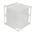 thumbnail image 4 of Insect Observation Cage PVC Mesh White Reusable Butterfly Habitat Breeding Incubator Box Reversed U Shaped, 4 of 9