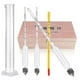 thumbnail image 1 of Alcohol Hydrometer Proof & Tralle Meter Distilling Tester Spirit Scale 0-100%, 1 of 5