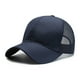thumbnail image 1 of Gorra de béisbol Qarigey de talla grande para hombre ajustable transpirable estilo deportivo malla Azul marino, 1 of 6