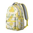 thumbnail image 3 of Sac à Dos Moderne Citron pour Étudiants, Mignon Sac d'École Jaune avec Motif Floral Vif, Durable et Confortable, 3 of 6