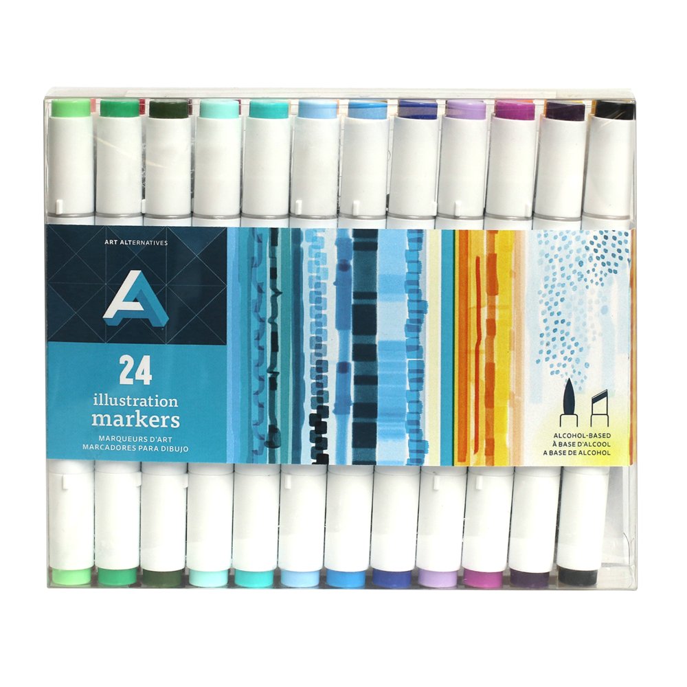 Art Alternatives Illustration Marker, 24Marker Set