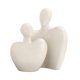 thumbnail image 2 of Esculturas abstractas para parejas, adorno de personaje cariñoso, artesanías modernas, estatua de cerámica para amantes, mesa, comedor, hogar, regalo Blanco Baoblaze Pareja estatua, 2 of 8