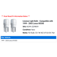 thumbnail image 2 of License Light Bulb - Compatible with 1999 - 2003 RX300 2000 2001 2002, 2 of 2