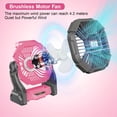 thumbnail image 3 of 3-in-1 Portable Camping Fan w/ LED Lantern & Timer, Rechargeable Battery Operated for Tents, BBQ, Travel, 3 of 17