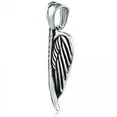 thumbnail image 2 of MDR Trading SS-SSP305 17.2 mm Stainless Steel Black & Silver Crossed Wings Pendant, 2 of 2