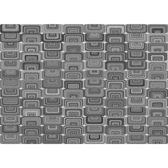 Ahgly Company Indoor Rectangle Patterned Gray Dolphin Gray Area Rugs, 3' x 5'
