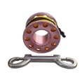 thumbnail image 4 of 15m Scuba Diving Aluminum Alloy Spool Finger Compact Reel Dual End with Bolt Snap Hook Pink, 4 of 9
