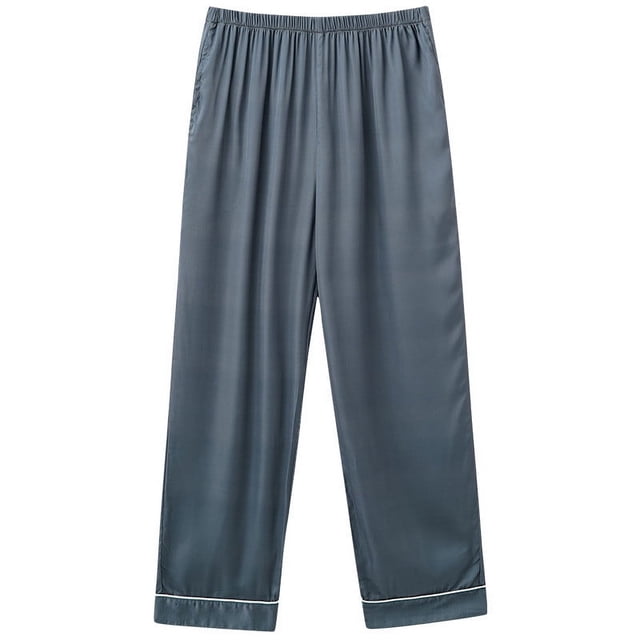 aidice Summer Pants for Women Plus Size Lounge Elastic Waisted Comfy Loose Solid Color Sleepwear Pants