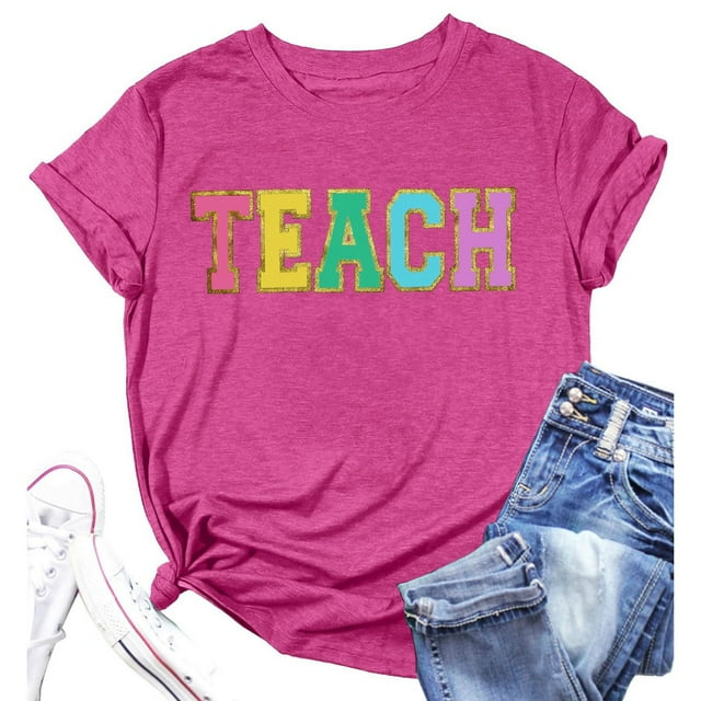 T-shirt Blouse Décontracté pour Femmes à Manches Courtes Imprimé à Col Rond Confortable pour Usage Quotidien Hauts de Printemps Été