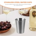 thumbnail image 4 of TABLZONE Set of 6 Stainless Steel Cups - Plated Metal Drinkware for Water, Coffee, Beer, and More, 4 of 5