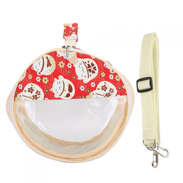 Bolsa transparente para hámster al aire libre, bolsa transparente para hámster, bolsa para exteriores para pájaros, para ardilla, bolsa visible para mascotas, diseño aerodinámico