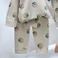 thumbnail image 4 of Ulanda Unisex Baby Boy Girl Cute Animal Print Sweatshirt&Pant Clothing Set Toddlers Cotton Outfits Set for Spring Autumn (Green, 12-18 Months), 4 of 4