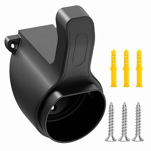 EV Charger Holder Wall Mount Electric Car Charging Cable Organizer Electric Car Charger Holder EV Cable Socket,1 * EV Charger Holder,Black