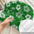 thumbnail image 4 of Cal.King Size Fitted Sheet Set - Green Flowers 3 Piece Bedding Sets 16" Deep Pocket Fitted Sheet with 2 Pillowcases, Nature Farmhouse Botanical Wild Floral Brushed Microfiber Hotel Luxury Bed Sheets, 4 of 9