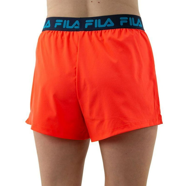 Fila Women s Essentials Woven Tennis Short SMALL Fiery Coral