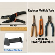 Heavy Duty 3-in-1 Power Multi Tool - Utility Scissors, Pliers & Wire Cutter w/ Carbon Steel Blades