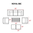 thumbnail image 3 of Royal 8 Piece Outdoor Wicker Patio Furniture Set 08c, 3 of 7