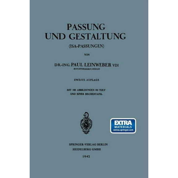Passung Und Gestaltung (Isa-Passungen), (Paperback)