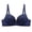 Dark Blue, variant on Full Coverage Underwire Bra Plus Size Breathable Comfort Red 42