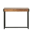 thumbnail image 3 of Luxen Home WHIF1531 31.5 x 39.5 x 13.88 in. Engineered Wood & Metal Console Table, Red Oak, 3 of 5