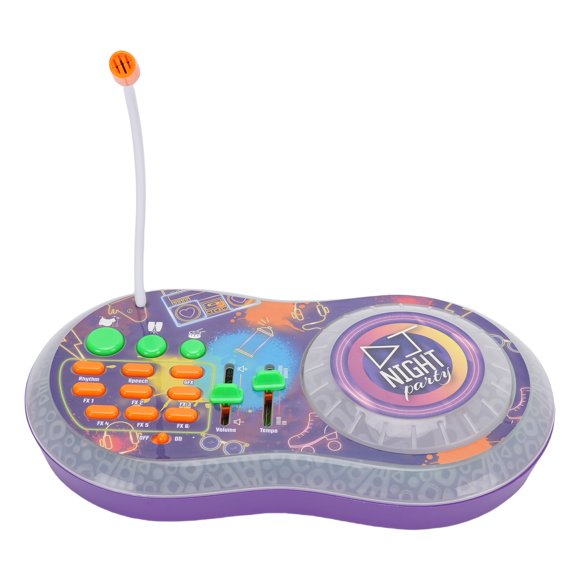 DJ Toy for Kids, Sound Effects Portable Adjustable Volume DJ Party Mixer Turntable Toy for Children