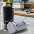 thumbnail image 3 of Salt and Pepper Shakers Set, Farmhouse Salt Pepper Shakers with Clear Glass Bottom, 5 oz Salt and Pepper Set for Cooking Table, RV, BBQ, Easy to Clean & Refill White, 3 of 7