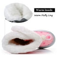 thumbnail image 3 of Apakowa Girls Insulated Warm Lined Winter Snow Boots Water Resistance (Toddler/Little Kid), 3 of 9