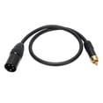 thumbnail image 1 of XLR To AV Cable, Versatile XLR Male To AV Plug Cable 0.5m Length 3 Pin  for CD Player, 1 of 7