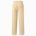 thumbnail image 4 of 15-16T Kids Boys Warm Wide Leg Sweatpants Adjustable Elastic Waist Baggy Open Leg Athletic Trousers with Pockets Solid Color Casual Pants Daily Wear Boys Winter Pants Size 5-12T,Beige, 4 of 5