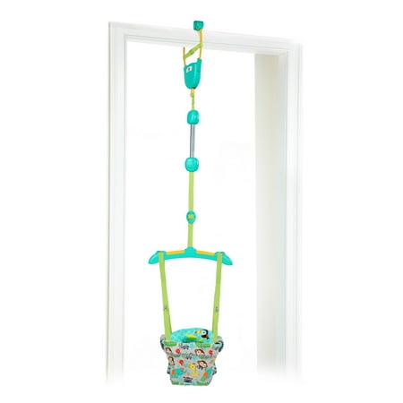 Bright Starts Zig Zag Zebra Door Jumper with Prop Pillow