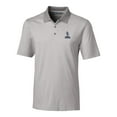 thumbnail image 2 of Men's Cutter & Buck Gray Northern Arizona Lumberjacks Big & Tall Forge Tonal Stripe Stretch Polo, 2 of 3