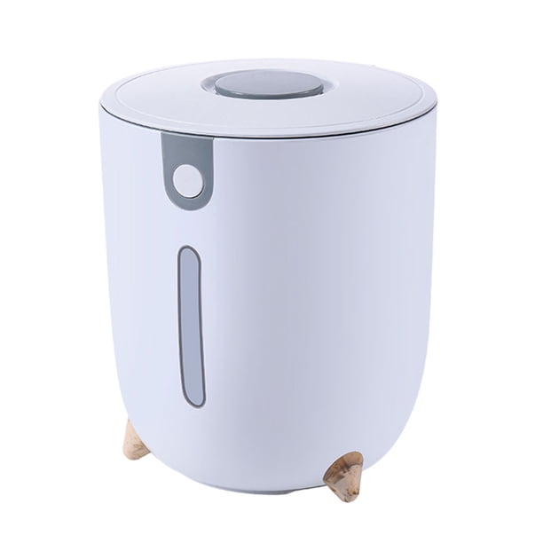Yuarrent Reemplazo del interruptor del botón del cubo de arroz PET ABS recargable inodoro a prueba de polillas a prueba de polvo a prueba de Organizadores de utensilios de cocina gris grande