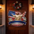 thumbnail image 4 of US 250th Anniversary God Bless Wood Door Sign, Patriotic Front Door Decor, 250 Years Anniversary, American Christian Door Hanger for Home Porch, 4th of July Decor, 4 of 6