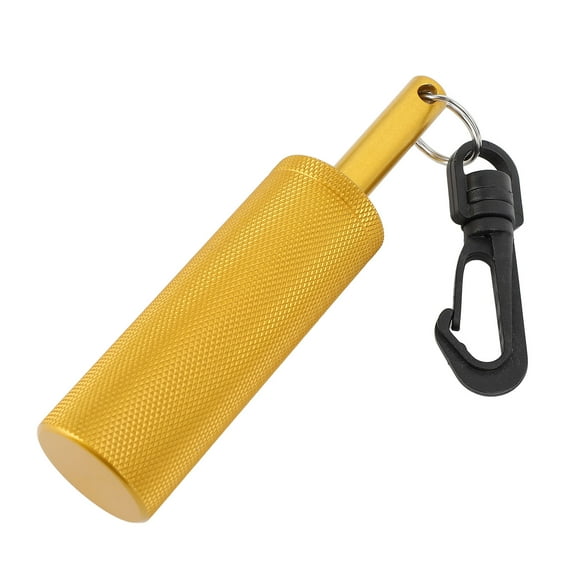 Underwater Shaker Aluminum Anti Slip Texture Steel Balls Included with 360 Swivel Hook Signal Bell Diving Stick for Scuba Diving