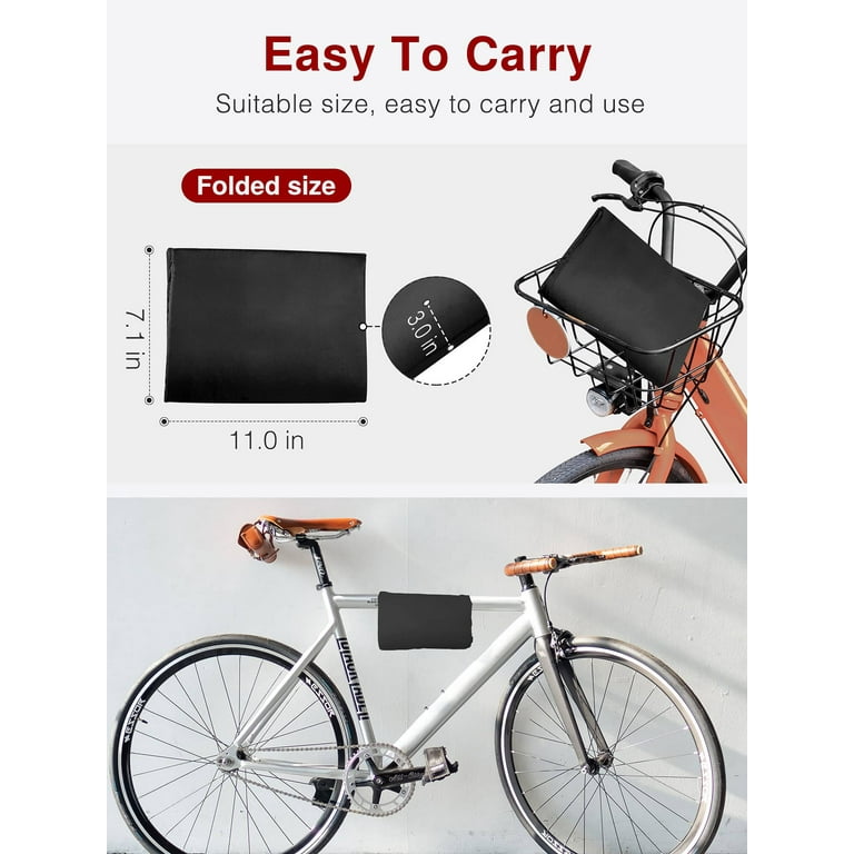Outdoor Waterproof Bike Cover UV Dust Proof with Lock Hole for All Bikes Walmart