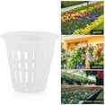 thumbnail image 2 of Garden Net Cup, Plastic Hydroponics Net Pot Basket Hydroponic Planting Mesh,2 Inch（white）, 2 of 5