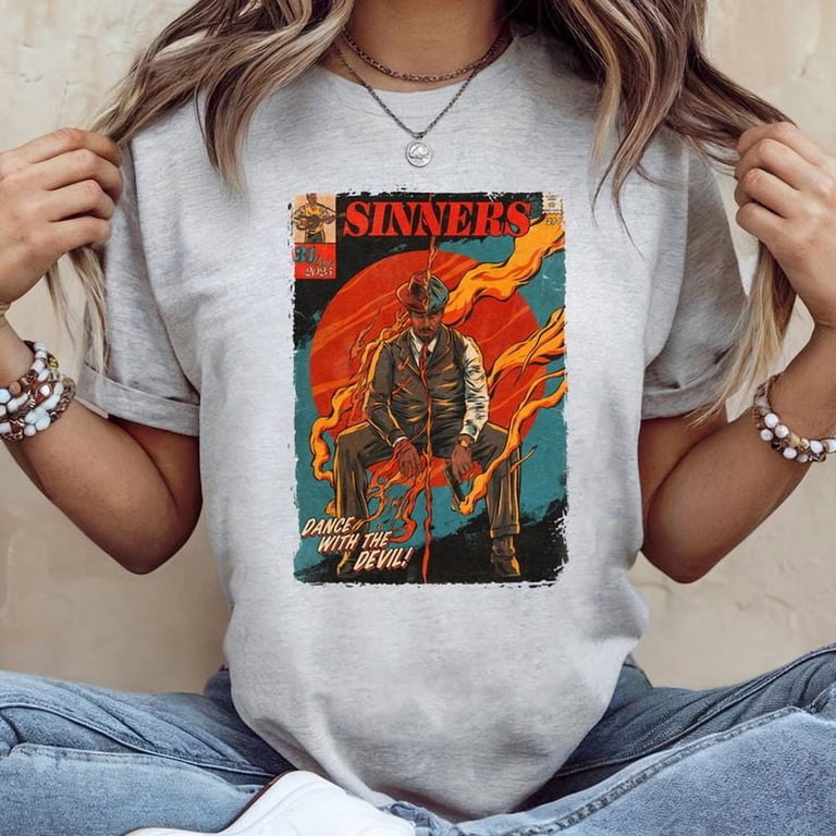 T-shirt Film "Sinners 2025" - Taille Du S Au 5XL, Noir, Manches Courtes, Neuf Avec Étiquette