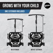 EzyRoller: Pro X - Aqua Blue - Ride-On Scooter, Cambering Motion, Pedal Free Cart, Hand Brakes, Extendable Frame, 220lb Capacity, Kids-Teens-Adults 9+