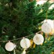 thumbnail image 4 of Antique Christmas Ball Ornament Set | PVC Decorative Hanging Baubles | Glossy Matte Glitter Gold White | Holiday Tree Wreath Décor | 4 Pack | 3.14 in Each | Pre-installed Lanyard, 4 of 6