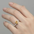 thumbnail image 2 of 8MM Heart Shape Citrine Solitaire 925 Sterling Silver Women Valentines Day Gifts Ring, 2 of 6