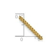 thumbnail image 4 of Auriga Fine Jewelry 14K Yellow Gold 1.3mm Franco Chain Bracelet 7 inch for Women, 4 of 6