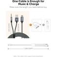 thumbnail image 6 of CableCreation USB C to 3.5mm Headphone and Charger Adapter with PD 100W 60W Fast Charging, USB C to Audio Jack Type C to Aux Cord for iPhone 16 15, Galaxy S24/S23/S22 Ultra , iPad Pro/Air, Pixel 9/8, 6 of 7